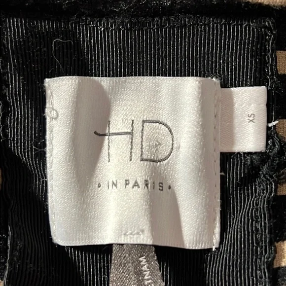 Anthropologie HD in Paris. EUC. Black and tan patterned dress. Size XSMALL - Picture 2 of 6